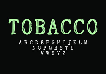 Vintage style serif font with a grainy texture. Vector fonts for typography, titles, posters, or logos