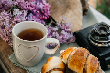 coffee and croissant