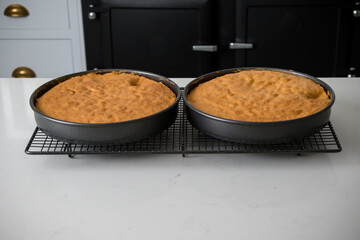 A Teenage Boy Cooking In A Kitchen