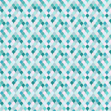Vector pastel seamless simple background of fish scales
