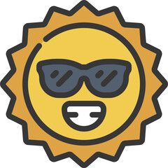 Sun Smiley Icon