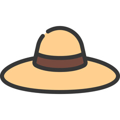 Beach Hat Icon