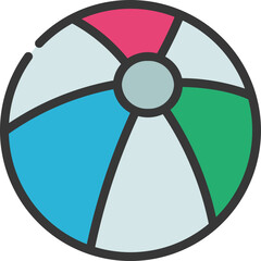 Naklejka premium Beach Ball Icon