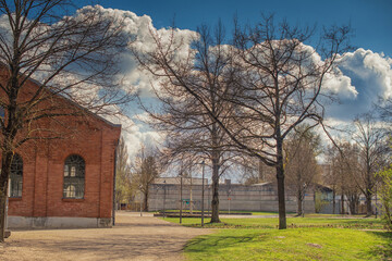 summer view of the park, Ingolstadt