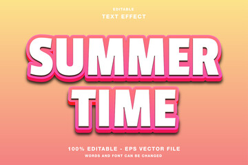 Summer Time Bold Gradient Text Effect