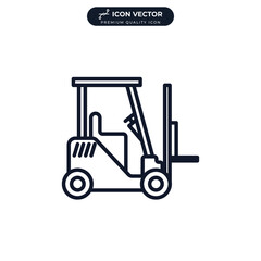 forklift icon symbol template for graphic and web design collection logo vector illustration
