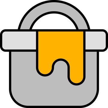 recommend clip art: paint bucket outline color icon