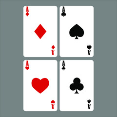 playing cards vector illustration symbol