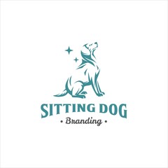 Dog Logo Design Vector Image