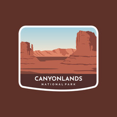 Canyonlands National Park Emblem patch badge illustration