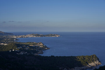 Beautiful view from Torre Nova des Cap Vermell, with the lighthouse of Capdepera and alfondo on the...
