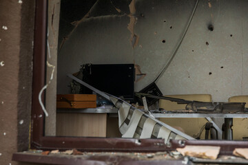 Terror attack. Ukraine, russia war. Irpen. Irpin after russian invaders. - 05.18.2022 IRPIN. UKRAINE