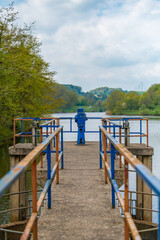 Fototapeta premium Am Ohmbachsee in Deutschland