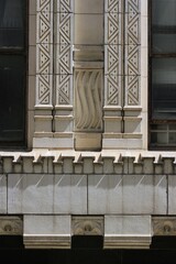 detail of a building with columns