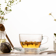 Botanical herbal tea, healthy beverage, organic ingredients