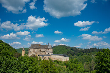 Fototapeta na wymiar Vianden an der Our in Luxemburg
