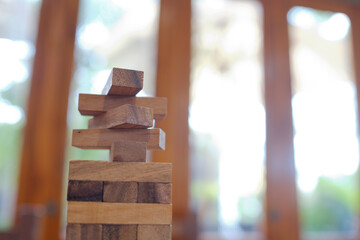 building wood blocks, plan and strategy

