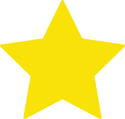 Gold Star or favorite flat icon for apps and websites