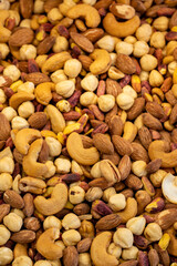 Mixed nuts. Organic healthy food. Close-up