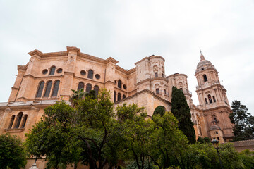 Fototapeta na wymiar The Cathedral of Malaga, Andalusia, Spain