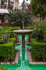Ornamental garden in Malaga, Spain