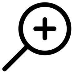 Fototapeta premium zoom in ui icon