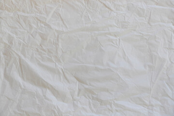 Textured design space paper background. Crumpled white paper