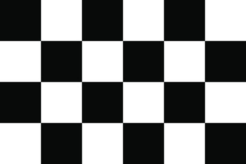 Checkered flag in black and white