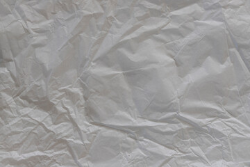Textured design space paper background. Crumpled white paper