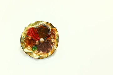 Abstract design vintage brooch pin costume jewelry fashion accessory