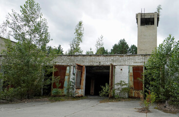 Firestation in Pripyat, Chernobyl Nuclear Power Plant Zone of Alienation