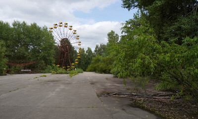 carousel in Prypyat, Chernobyl Nuclear Power Plant Zone of Alienation