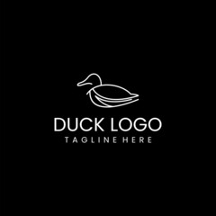 Duck logo logo icon design vector 