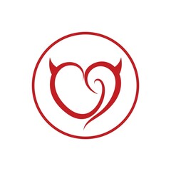 heart love logo beautiful design concept icon tamplate vector
