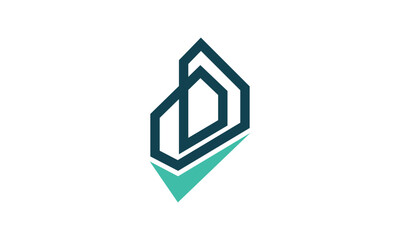 House Logo. Usable for Real Estate, Construction, Architecture and Building Logos. Flat Vector Logo Design Template Element