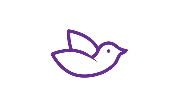 abstract bird logo	
