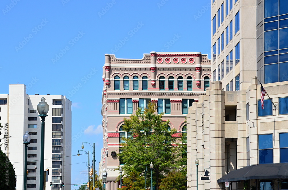 Sticker Panorama in Downtown Memphis, Tennessee