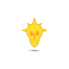 light bulb symbol icon illustration