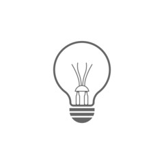 light bulb symbol icon illustration