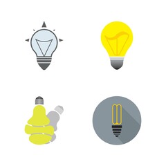 light bulb symbol icon illustration