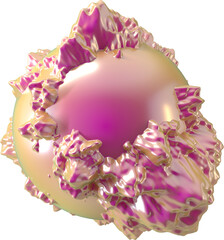 Abstract 3d Isolated Shape Object