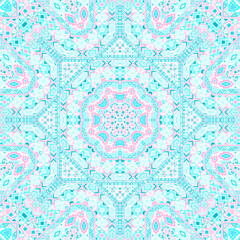 Abstract seamless pattern with geometric elements structure.