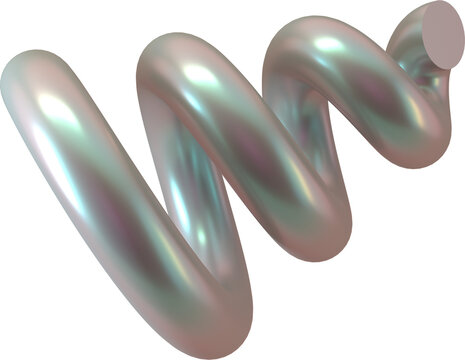 Abstract 3d Isolated Shape Object