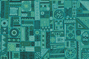 Traditional african vector seamless pattern design