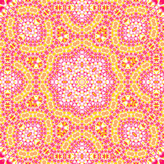 Tile azulejos mosaic seamless pattern, oriental ethnic patchwork