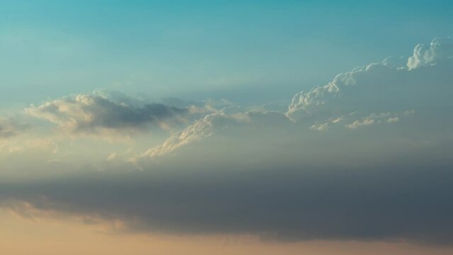 Cinemagraph of the sky and clouds at sunset