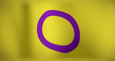 Obraz premium Image of lgbt flag with intersex pride colours waving