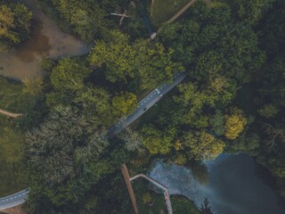 Munke Mose Park in Odense, Denmark by Drone