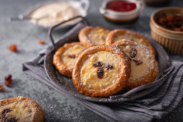 Mini pies with jam