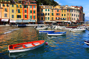Fototapeta na wymiar Portofino resort in Liguria, Italy, Europe 